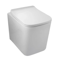 Vas WC suspendat Balneo Luga rimless alb fără guler cu capac soft-close din duroplast