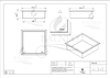 Raft de perete încastrat Balneo Wall Box One Gold 30 x 30 x 10 cm auriu din oțel inoxidabil cu ramă