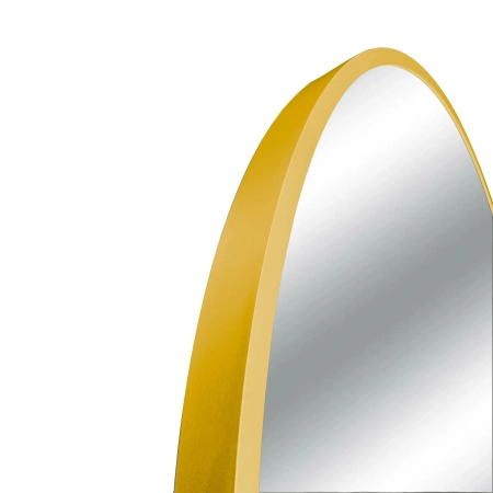 Oglindă rotundă Balneo Corina aurie 100 cm