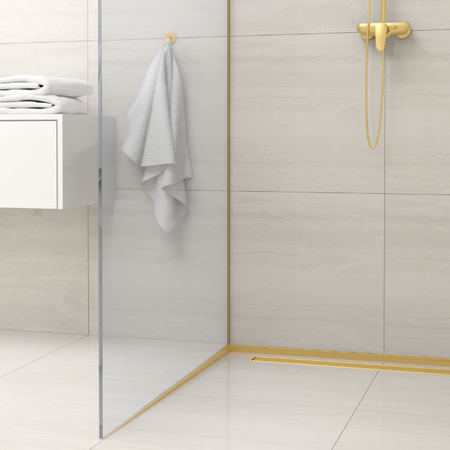 Profil de pantă Balneo auriu de perete stânga 120 cm