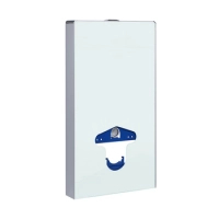 Cadru aparent WC Balneo Fix-Frame Glass Milky alb din sticlă securizată