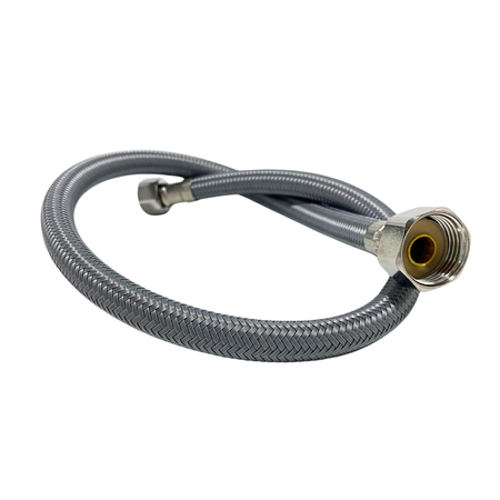 Balneo Furtun de conectare PEX, gri împletit 1/2" x 3/8" 60 cm