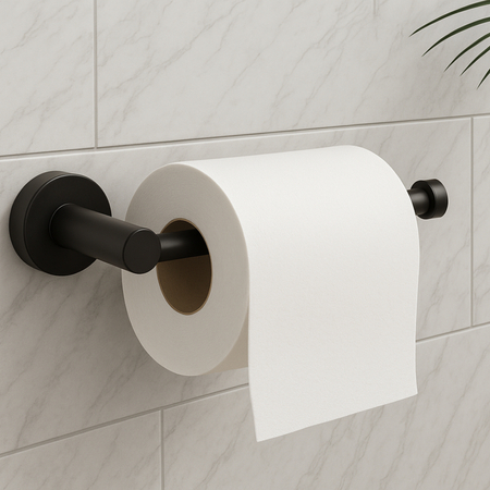 Suport de hârtie Balneo Qube negru model 1