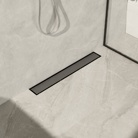 Sifon de perete pentru duș Wall and Floor NEXT - 100 cm Gun Metal