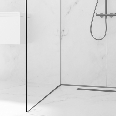 Profil de pantă Balneo Gun Metal pardoseală stânga 170 cm