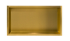 Raft de perete încastrat Balneo Wall Box One Gold 60 x 30 x 10 cm auriu din oțel inoxidabil cu ramă
