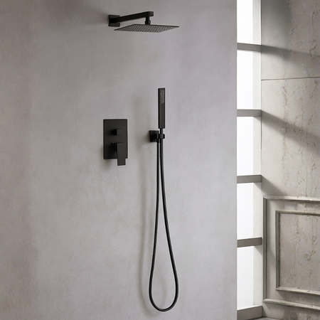 Balneo Cascade mixer de duș set de 3 negru