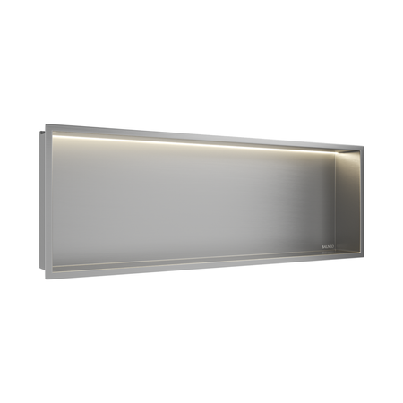 Balneo Wall Box LED Inox raft 90 x 30 x 10 cm