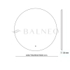Oglindă rotundă iluminată Balneo Roco 100 cm