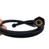 Balneo PEX furtun de conectare în împletitură neagră 3/8" x 3/8" 50 cm