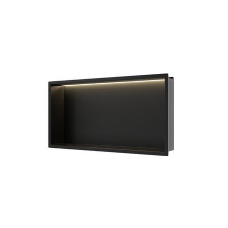 Balneo Wall Box LED raft încastrat Negru 60 x 30 x 10 cm