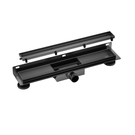 Sifon de perete pentru duș Wall and Floor NEXT - 80 cm Gun Metal