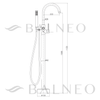 Baterie de cadă Balneo Cascade model 2 inox