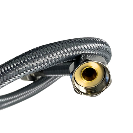 Balneo Furtun de conectare PEX, gri împletit 1/2" x 1/2" 40 cm