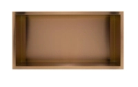 Raft de perete încastrat Balneo Wall Box One Copper 60 x 30 x 7 cm cupru din oțel inoxidabil cu ramă