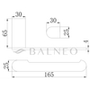 Suport hârtie Balneo Qarx inox