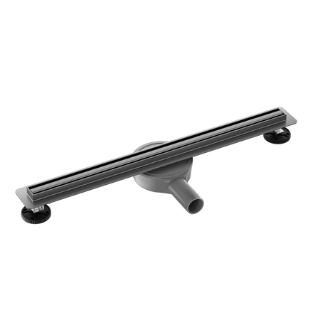 Rigolă liniară de pardoseală Balneo Slim & Low ProLine Gun Metal 100 cm