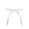 Taburet de baie LAVO Solid Surface, Coco White
