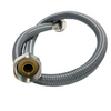 Balneo Furtun de conectare PEX, gri împletit 1/2" x 1/2" 40 cm