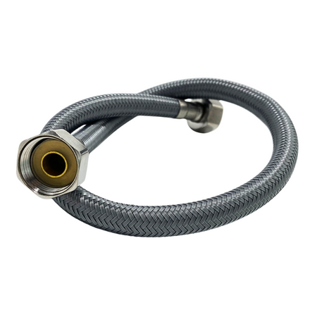 Balneo Furtun de conectare PEX, gri împletit 1/2" x 1/2" 60 cm