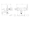 Balneo Cascade mixer de baie model 1 crom