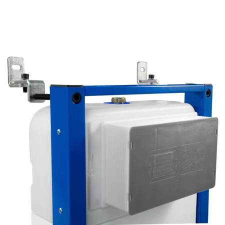 Set WC încastrat Balneo cadru Fix-Frame Narrow cu vas WC alb Luxa Tornado