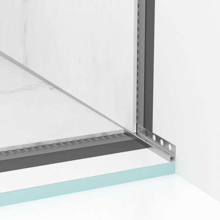 Profil de pantă Balneo inox de perete dreapta 170 cm