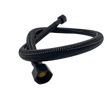 Balneo PEX furtun de conectare în împletitură neagră 3/8" x 3/8" 50 cm
