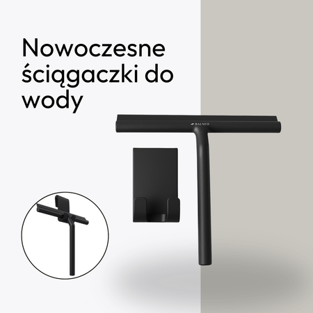 Ștergător de apă Balneo model 1 negru