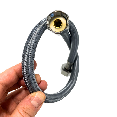 Balneo Furtun de conectare PEX, gri împletit 1/2" x 1/2" 40 cm