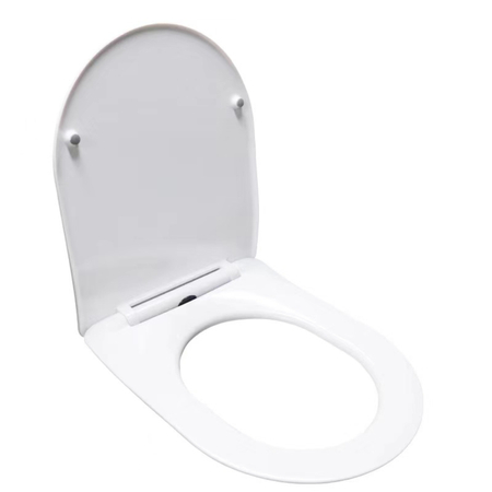 Capac cu închidere lentă pentru vas WC Balneo LUNA, LUXA alb