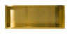 Raft de perete încastrat Balneo Wall Box One Gold 90 x 30 x 7 cm auriu din oțel inoxidabil cu ramă