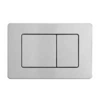 Buton de spălare WC Balneo Axo Inox din oțel inoxidabil periat