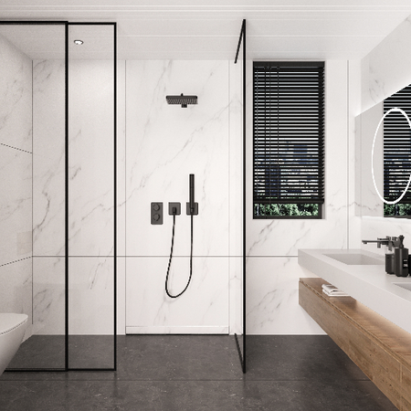 Sifon liniar de perete Balneo W-Drain NEXT 2 în 1 60 cm inox cu două fețe