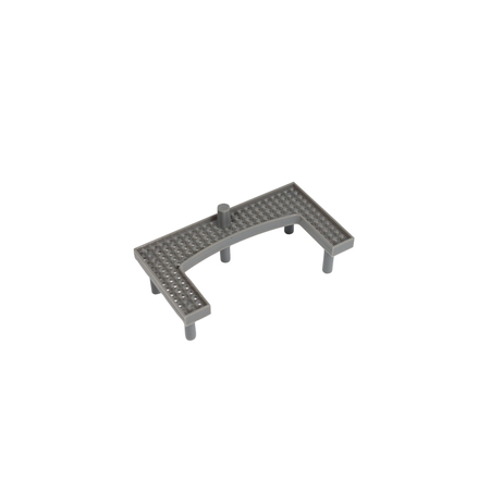 Rigolă de pardoseală Balneo Duplex Standard 50 cm bilaterală din oțel inoxidabil periat cu sifon jos