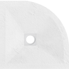 Cădiță de duș din compozit Balneo Stone Tray 90 x 90 x 2,5 cm alb joasă semirotundă