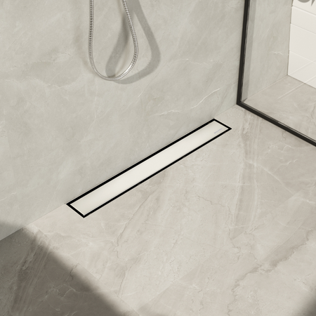 Canalizare liniară montată pe perete Balneo Wall&Floor Inox 100 cm cu două fețe