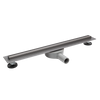 Rigolă liniară de pardoseală Balneo Slim & Low ProLine Gun Metal 100 cm