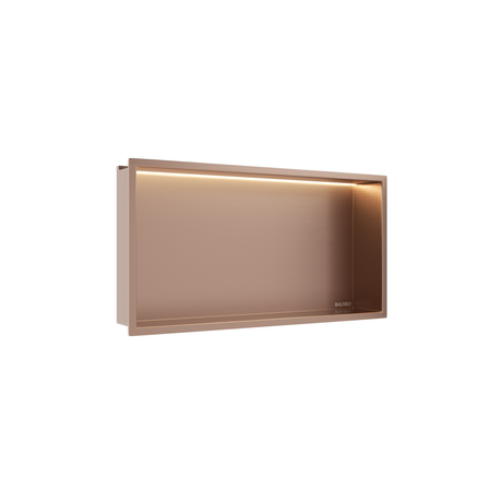 Balneo Wall Box LED raft încastrat Cupru 60 x 30 x 10 cm