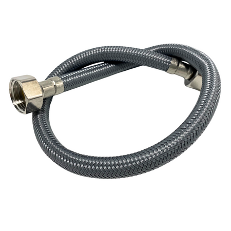 Balneo Furtun de conectare PEX, gri împletit 1/2" x 1/2" 40 cm