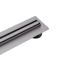 Rigolă liniară de pardoseală Balneo Slim & Low ProLine Gun Metal 100 cm