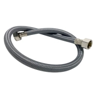 Balneo Furtun de conectare PEX, gri împletit 1/2" x 3/8" 60 cm