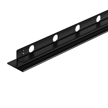 Profil de pantă Balneo negru pentru sticlă dreapta 170 cm