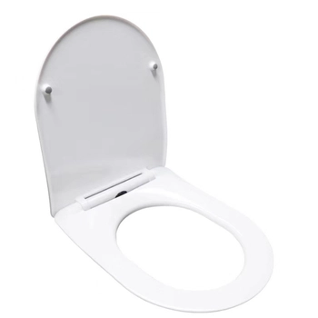 Capac cu închidere lentă pentru vas WC Balneo LUNA, LUXA alb