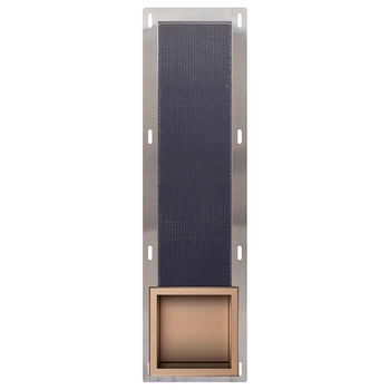 Raft compartiment pentru hârtie Balneo Wall Box Paper 3 Copper cupru îngropat în perete din oțel inoxidabil