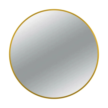 Oglindă rotundă Balneo Corina aurie 60 cm